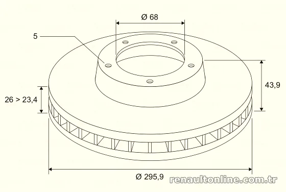 VALEO 197539 Fren Disk Ayna - VALEO - 197539