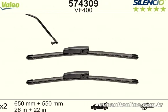 VALEO 574309 Silecek Süpürgesi - VALEO - 574309