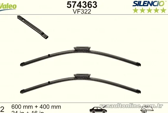 VALEO 574363 Silecek Süpürgesi - VALEO - 574363