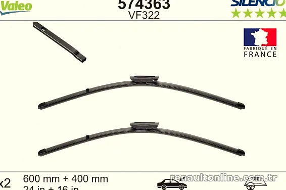 VALEO 574363 Silecek Süpürgesi - VALEO - 574363