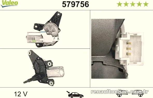 VALEO 579756 Silecek Motoru - VALEO - 579756
