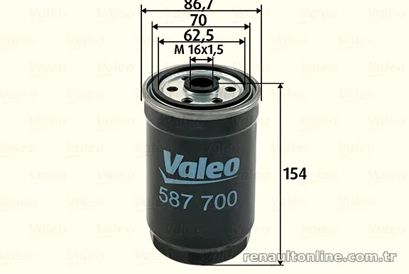 VALEO 587700 Yakıt Filtresi - VALEO - 587700