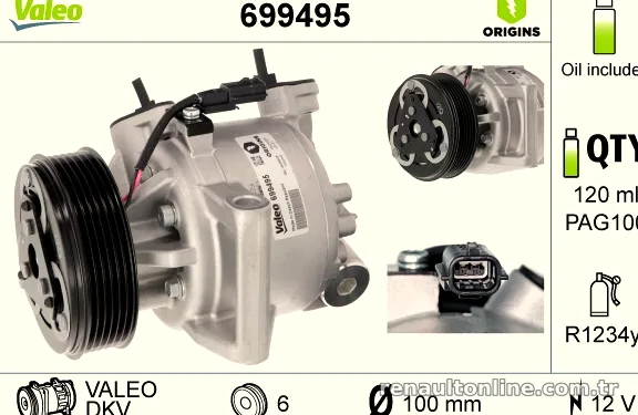 VALEO 699495 Klima Kompresörü - VALEO - 699495