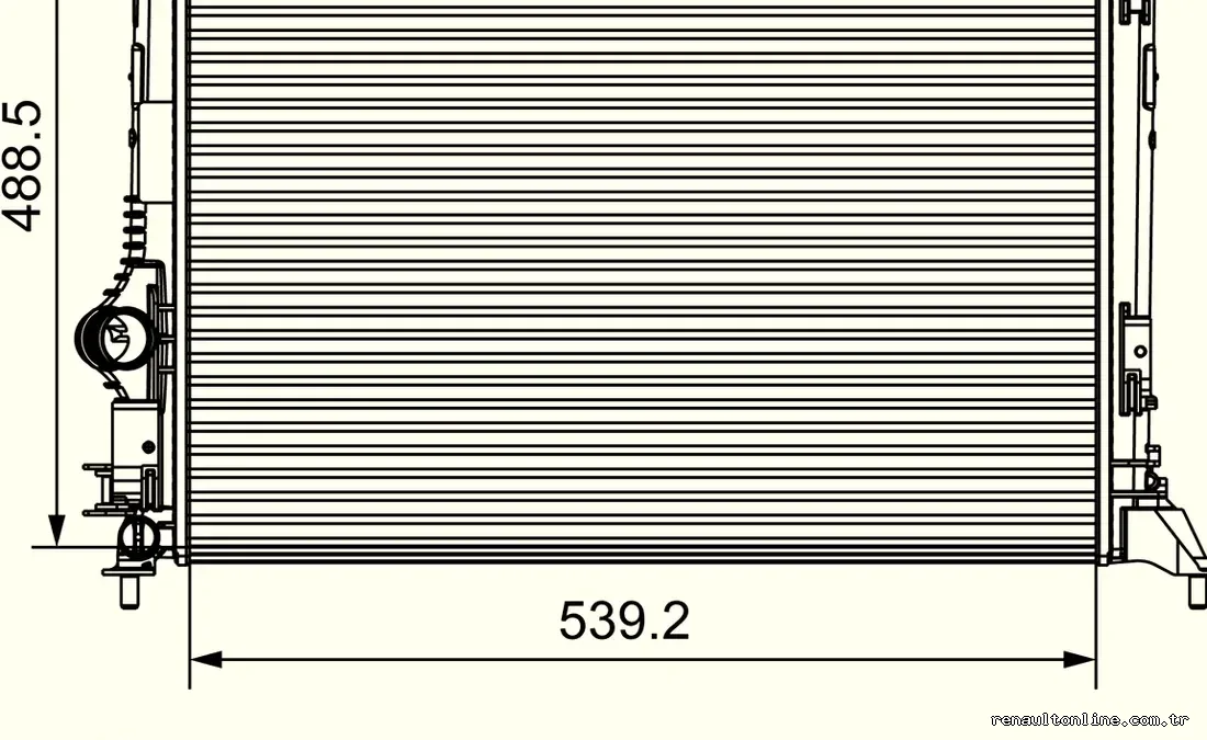 VALEO 735625 Su Radyatörü - VALEO - 735625