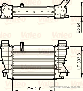VALEO 818251 Turbo Radyatörü