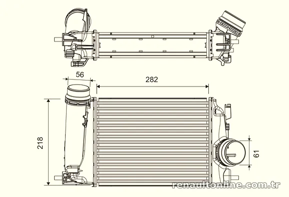 VALEO 818293 Turbo Radyatörü